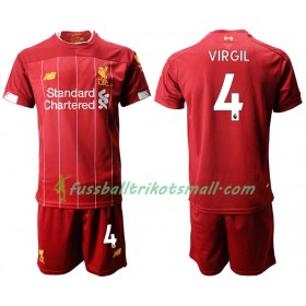 Fußballtrikots Liverpool VIRGIL 4 Kinder 2019-2020 Kurzarm Heimtrikotsatz kaufen